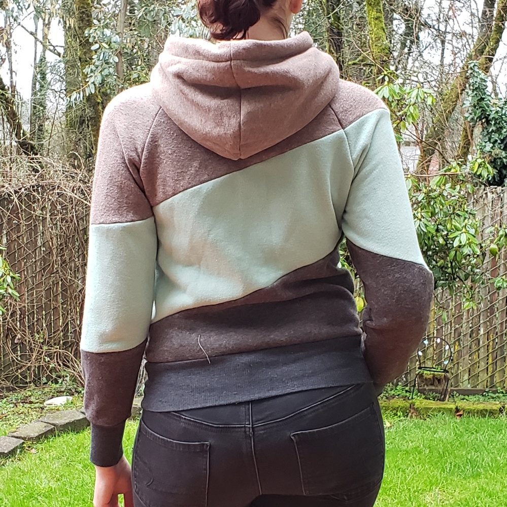 Tricolor Hooded Sweatshirt